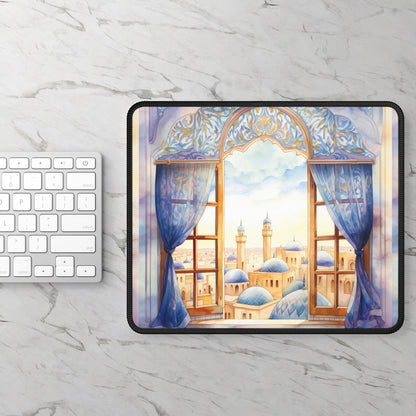 Sapphire Skyline Mouse Pad – A Window to the Ancient World