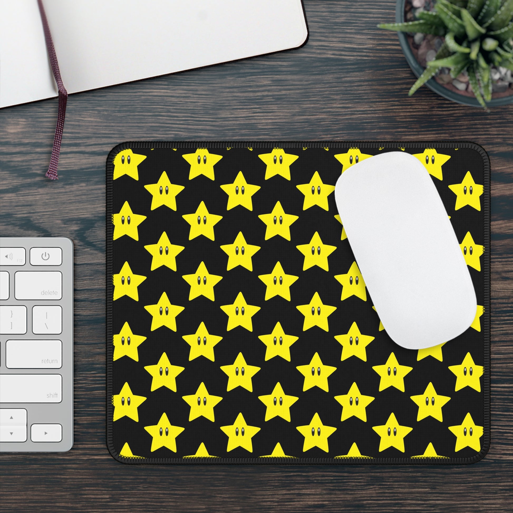 Pixel Star Mouse Pad – Shine Bright. Click Fast.
