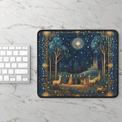 Moonlit Kingdom Mouse Pad – A Royal March Beneath the Stars
