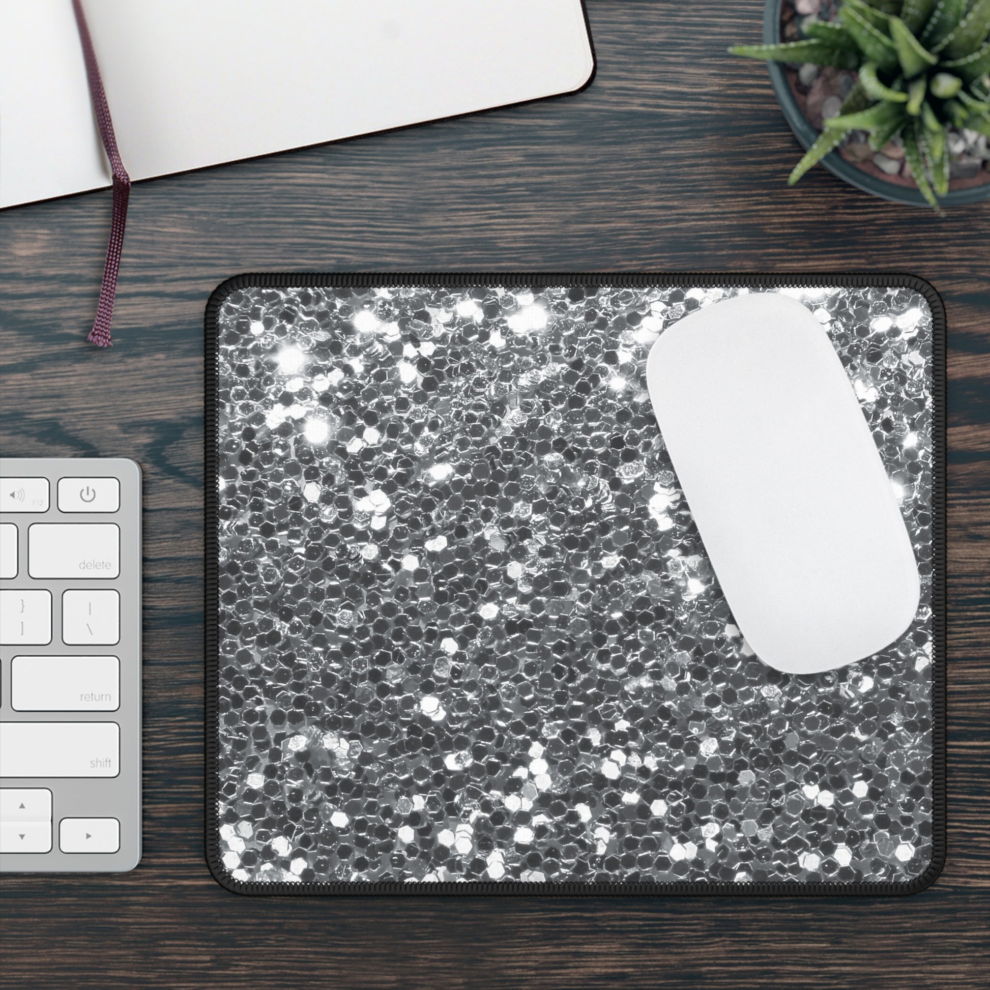 Glitz Mode Mouse Pad – Sleek. Silver. Supreme.