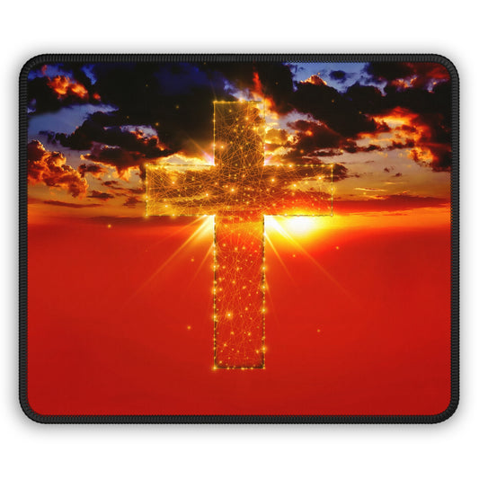 Heaven’s Light Mouse Pad – Where Faith Rises With the Sun