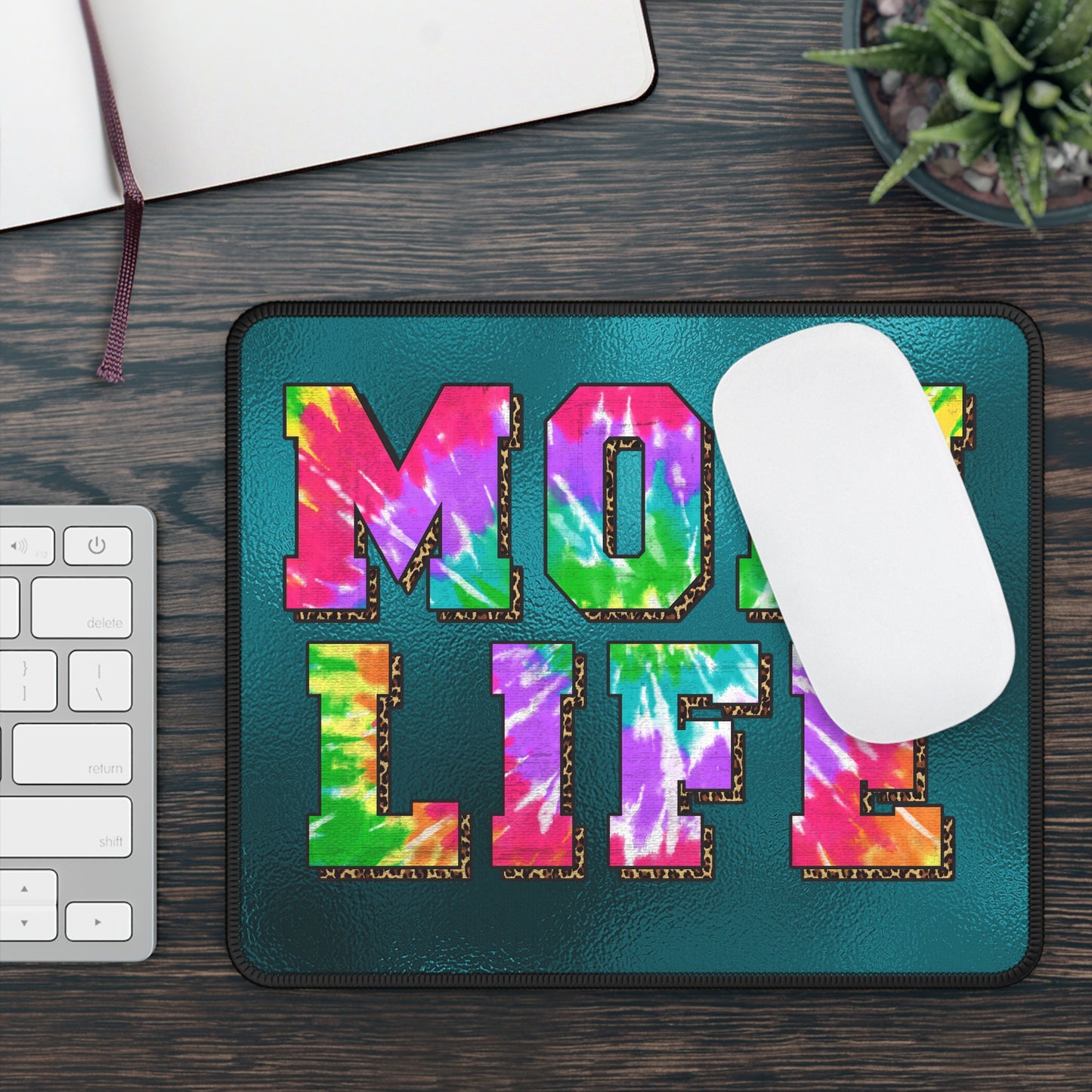 Mom Life Mouse Pad – Chaos, Coffee, and Clicks