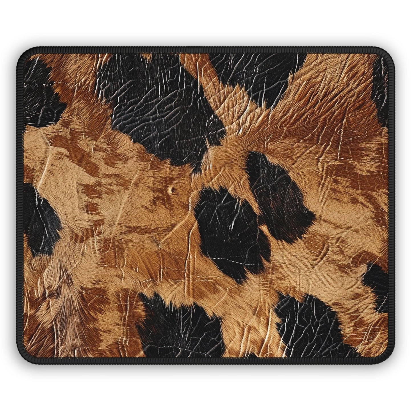 Cowhide Vibes Mouse Pad – Rugged Charm for the Rootinest Tootinest Desktops