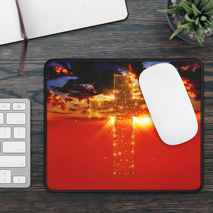 Heaven’s Light Mouse Pad – Where Faith Rises With the Sun