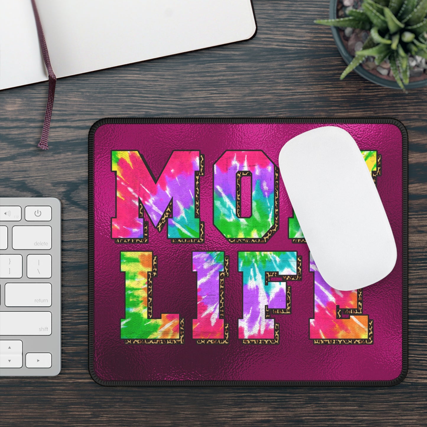 Mom Life Mouse Pad – Chaos, Coffee, and Clicks