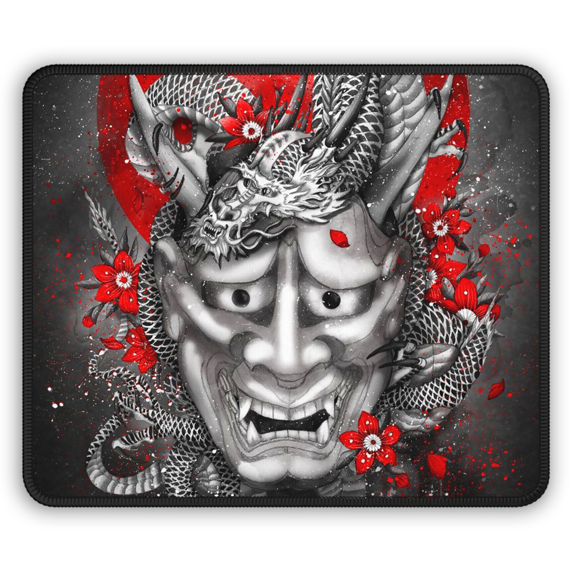 Oni Serpent Mouse Pad – Unleash Ancient Fury.