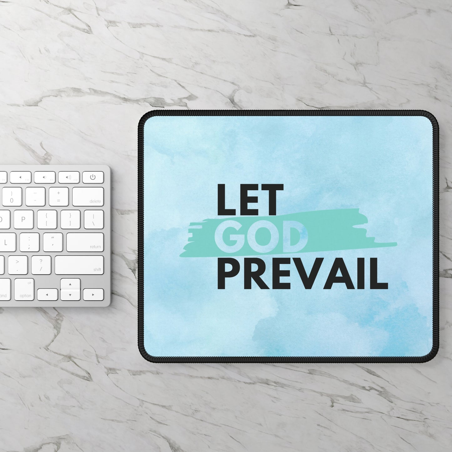 Let God Prevail Mouse Pad – Stay Focused, Stay Faithful