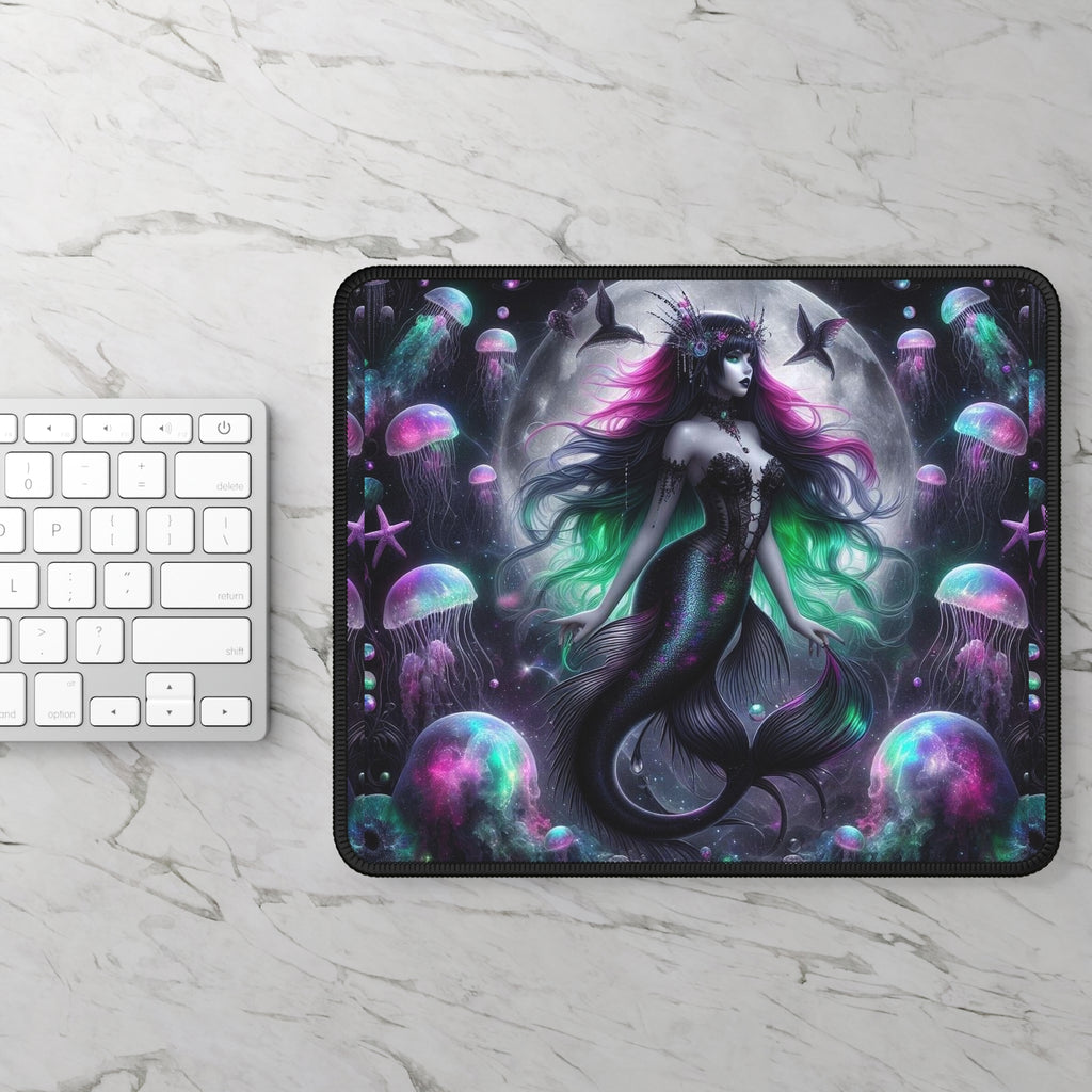 Moonlit Siren & Phantom Jellyfish Mouse Pad – Answer the Call of the Deep!