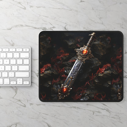 Infernal King's Blade Mouse Pad – Rule Your Realm with Every Move!