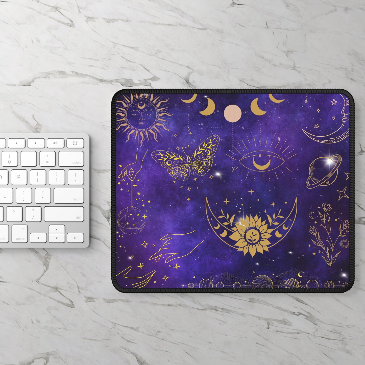 Cosmic Bloom Mouse Pad – Manifest Magic in Every Click