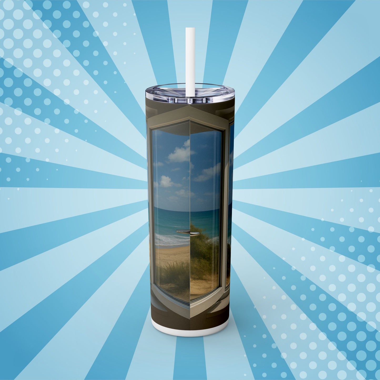 Coastal Chill Tumbler – Sip Into Shoreline Serenity