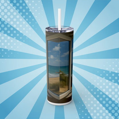 Coastal Chill Tumbler – Sip Into Shoreline Serenity