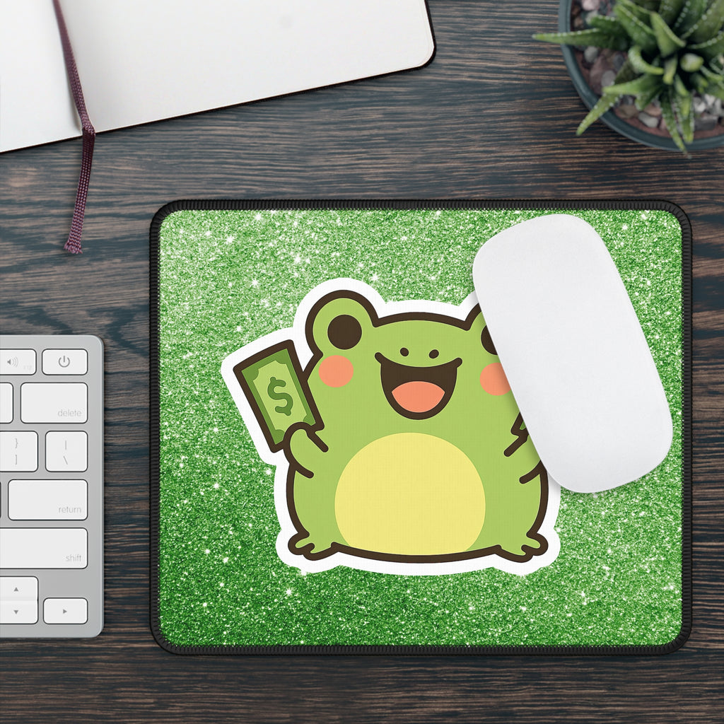 💸 “Frog Rich” Mouse Pad – Secure the Bag (and the Vibes)!