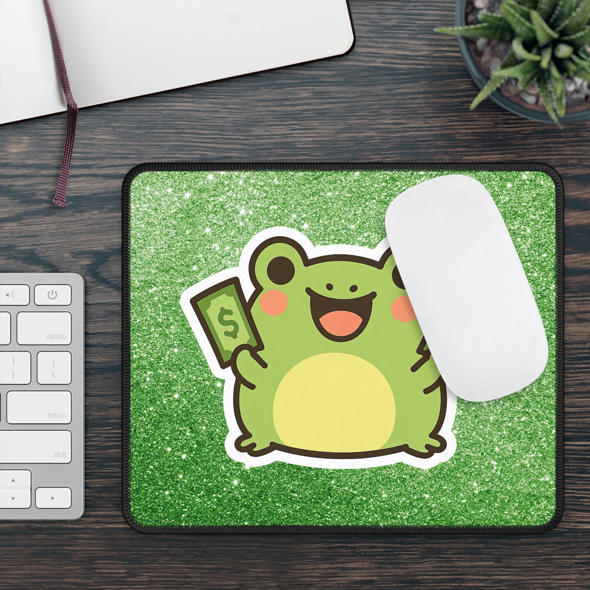 💸 “Frog Rich” Mouse Pad – Secure the Bag (and the Vibes)!