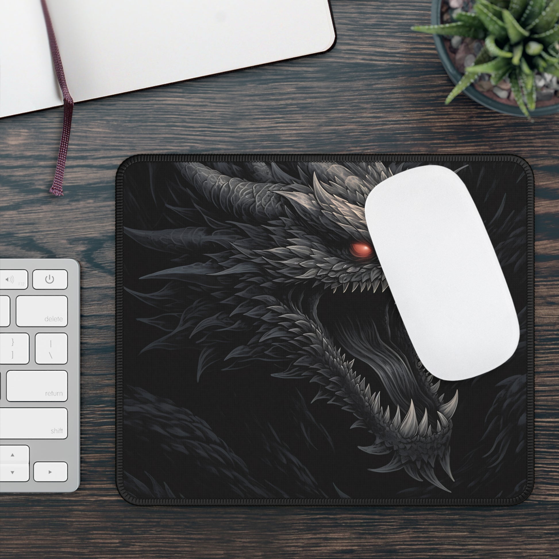 Abyssal Maw Dragon Gaming Mouse Pad – Unleash Pure Ferocity!