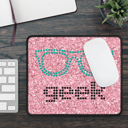 Glitter Geek Mouse Pad – Where Sparkle Meets Smart