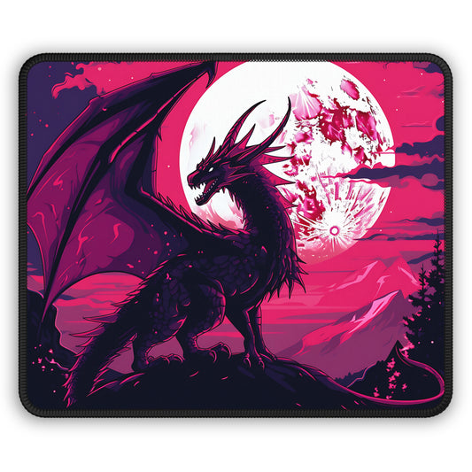 BloodMoon Wyrm Mouse Pad – Born of Night. Bathed in Firelight.