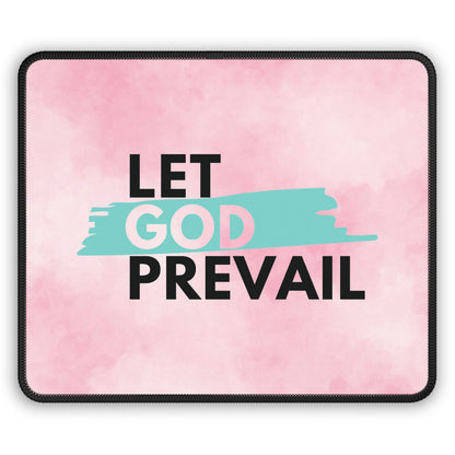 Let God Prevail Mouse Pad – Stay Focused, Stay Faithful