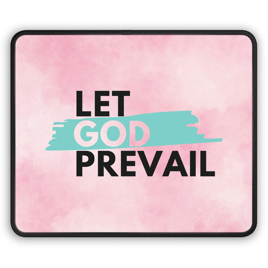 Let God Prevail Mouse Pad – Stay Focused, Stay Faithful