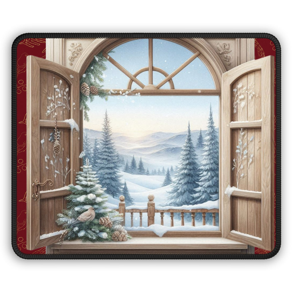 Rustic Morning View Mouse Pad – Serenity at Sunrise