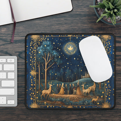 Moonlit Kingdom Mouse Pad – A Royal March Beneath the Stars