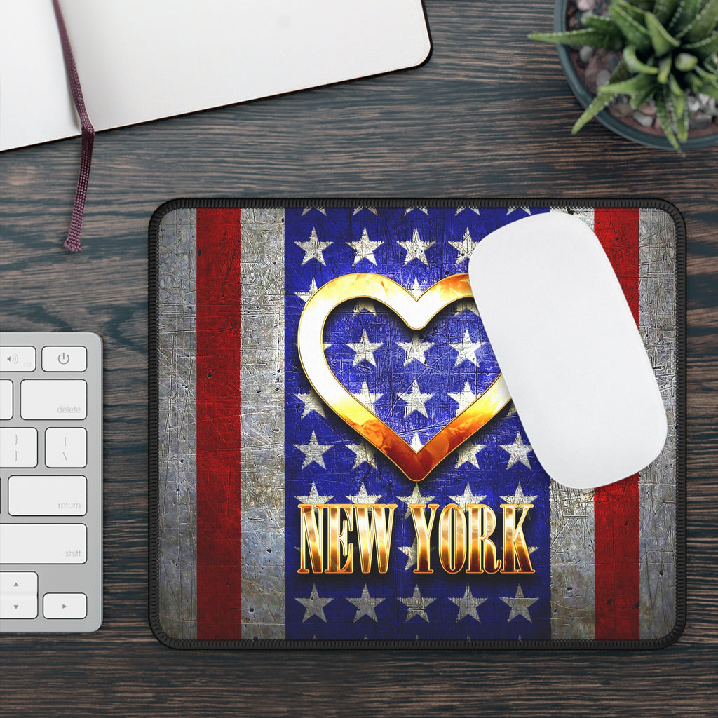 New York Patriot Mouse Pad – The City That Never Sleeps… on Freedom
