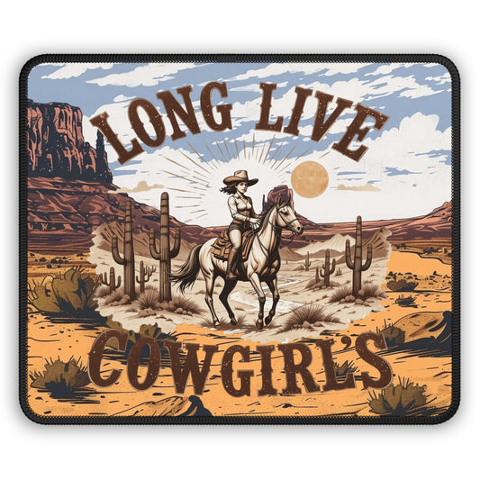 Long Live Cowgirls Mouse Pad – Saddle Up, Power On