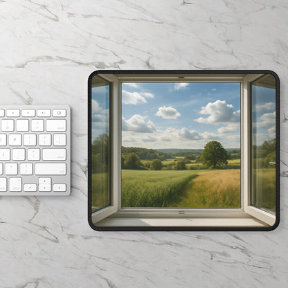 Meadow Morning Mouse Pad – Open Your Window to Peaceful Possibility