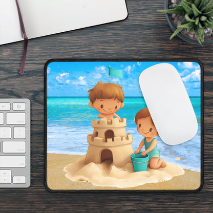 Sandcastle Smiles Mouse Pad – Beach Day Fun for Your Desk!