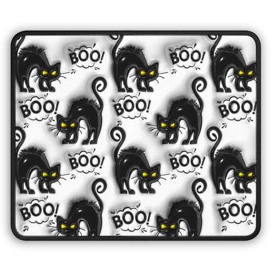 Boo Kitty Mouse Pad – Spooky, Sassy, and Ready to Pounce