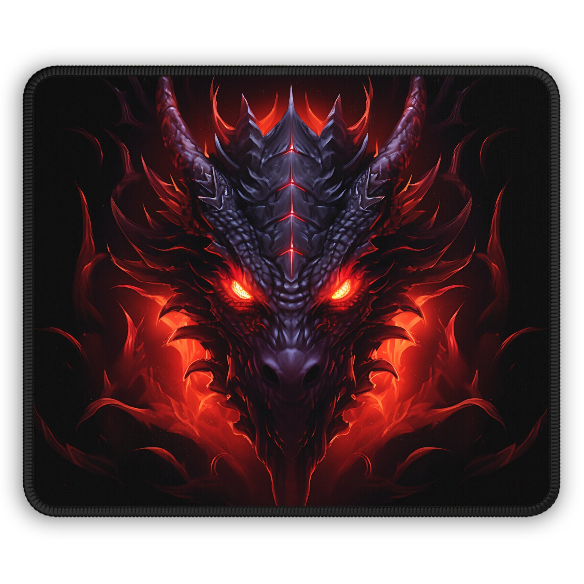 Infernal Horned Tyrant Gaming Mouse Pad – Command the Flames of Victory!