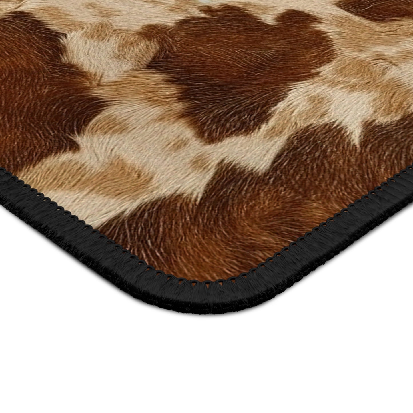 Cowhide Vibes Mouse Pad – Rugged Charm for the Rootinest Tootinest Desktops