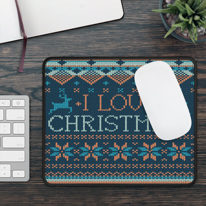 I Love Christmas! Mouse Pad – Cozy Clicks & Festive Feels