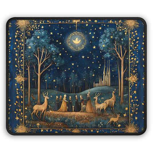 Moonlit Kingdom Mouse Pad – A Royal March Beneath the Stars