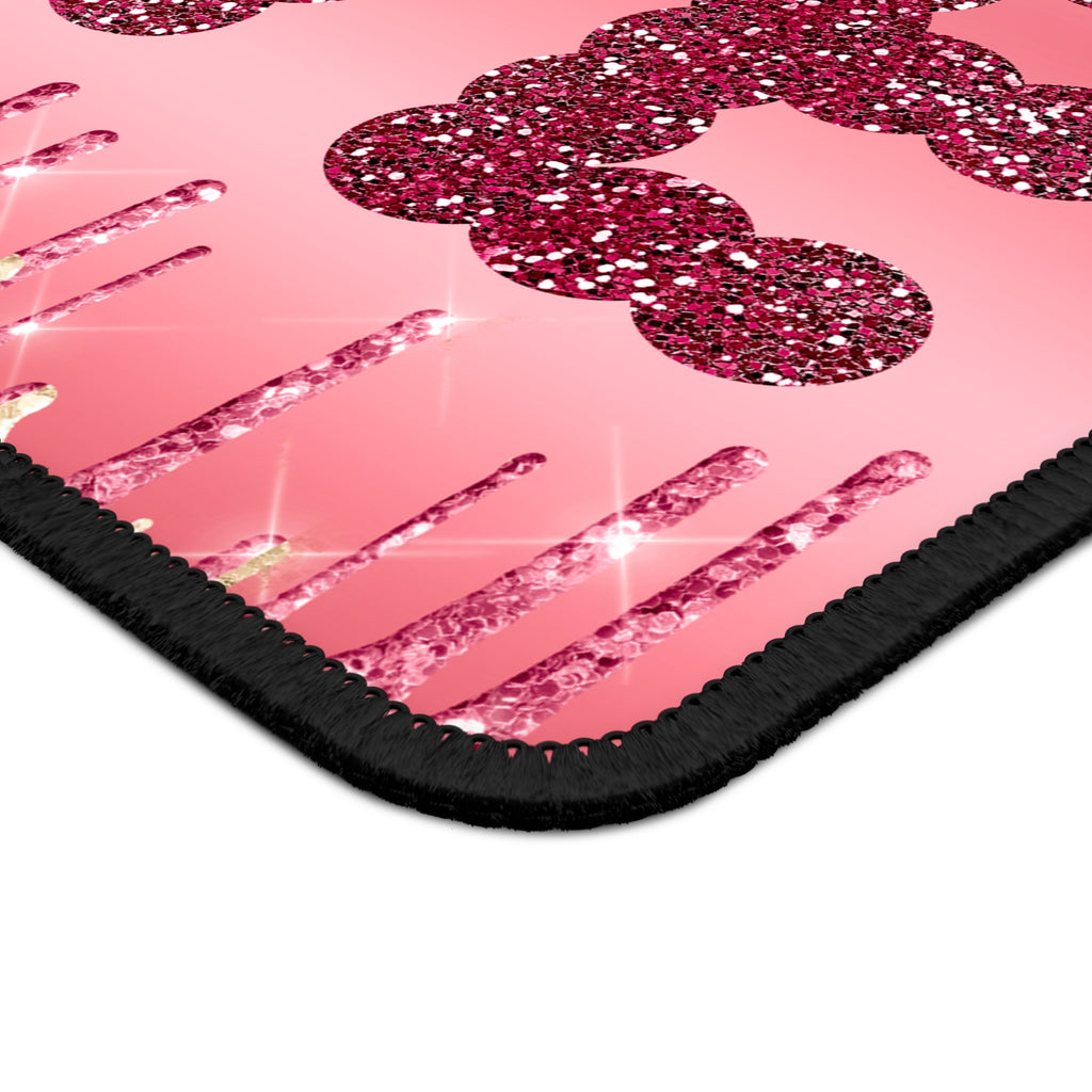 Glitter LOVE Mouse Pad – Sparkle Hard, Click Loud, Slay Always