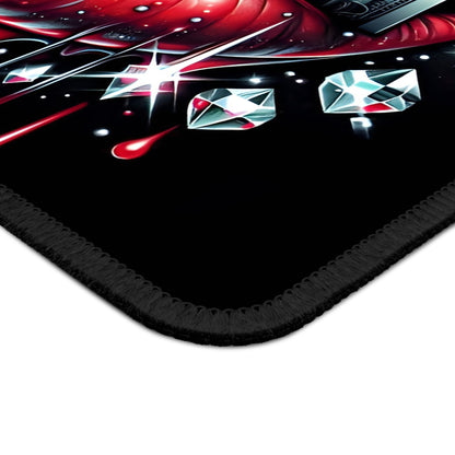 Money Lips & Diamond Drip Mouse Pad – Click Like a Billionaire