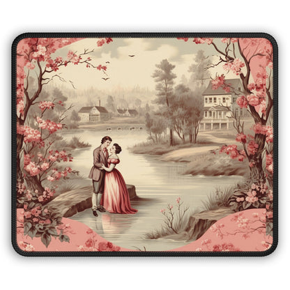 Lovers by the Lake Mouse Pad – A Stolen Moment in Time