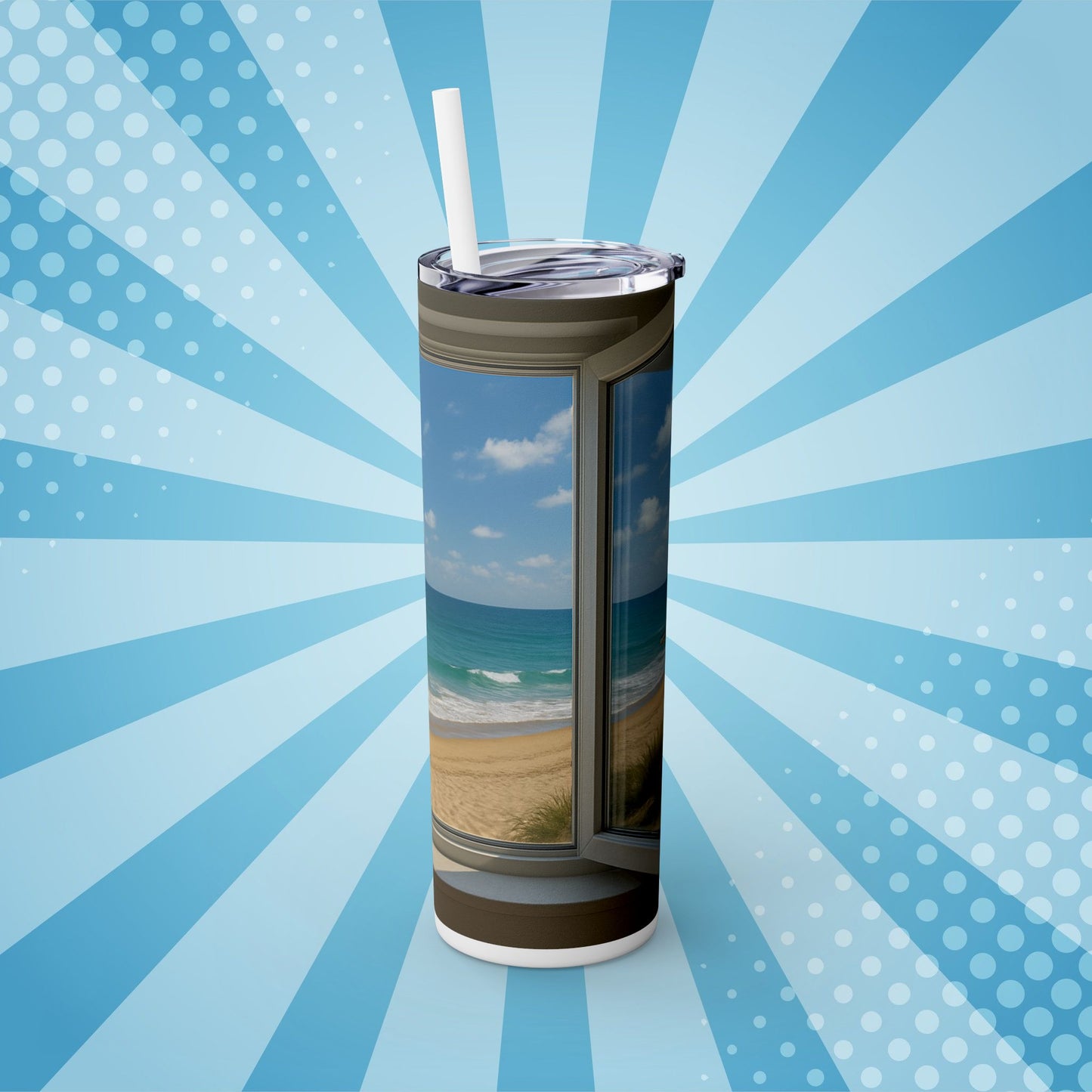 Coastal Chill Tumbler – Sip Into Shoreline Serenity