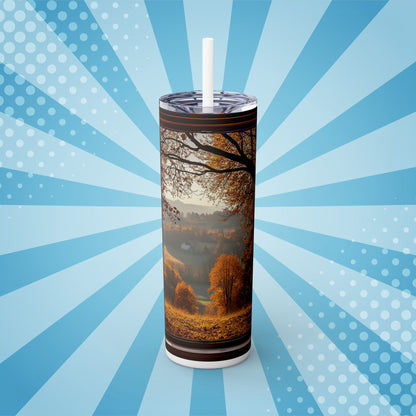 Amber Valley Tumbler – Where Tranquility Meets Twilight