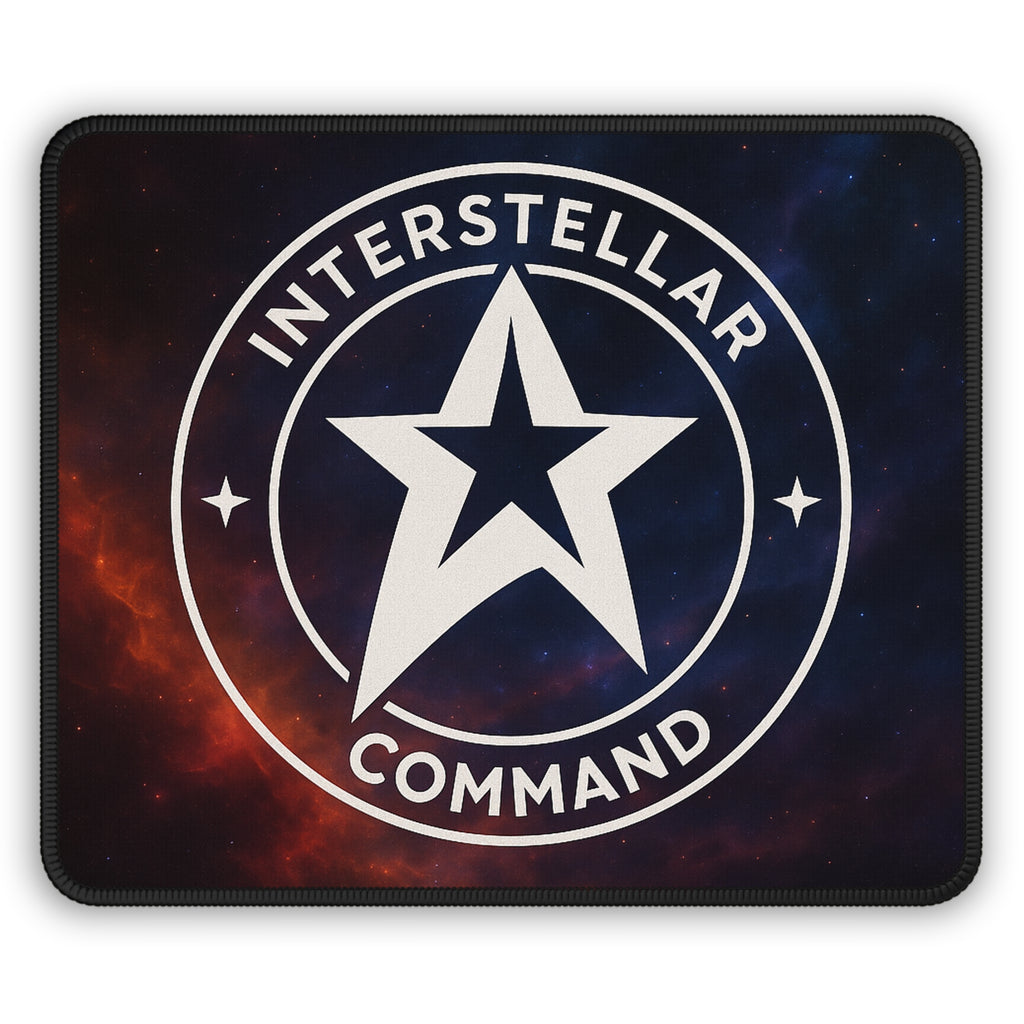 Interstellar Command Emblem Mouse Pad – Answer the Call of the Cosmos!