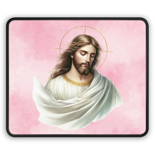Light of Mercy Mouse Pad – A Heavenly Reminder of Grace, Sacrifice, and Eternal Love