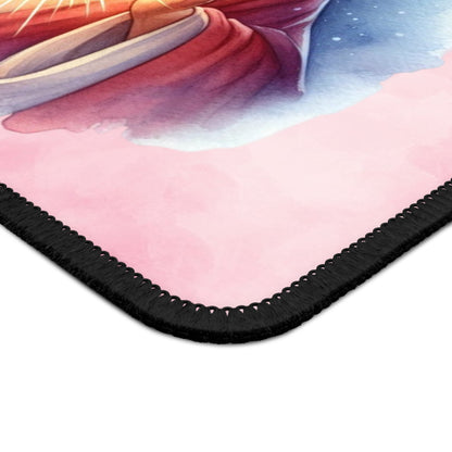 Sacred Heart Radiance Mouse Pad – Let His Infinite Love Light Your Path Every Day
