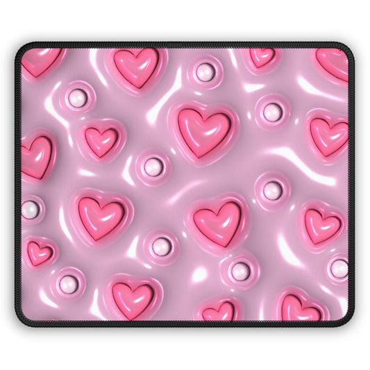 Candy Hearts Mouse Pad – Sweet, Glossy, and Totally in Love