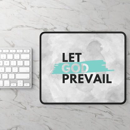 Let God Prevail Mouse Pad – Stay Focused, Stay Faithful