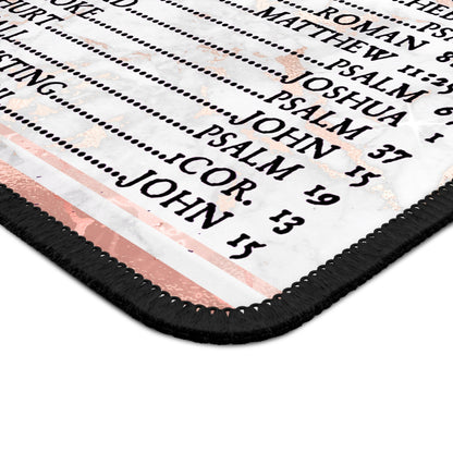 Bible Emergency Numbers Mouse Pad – Scripture at Your Fingertips