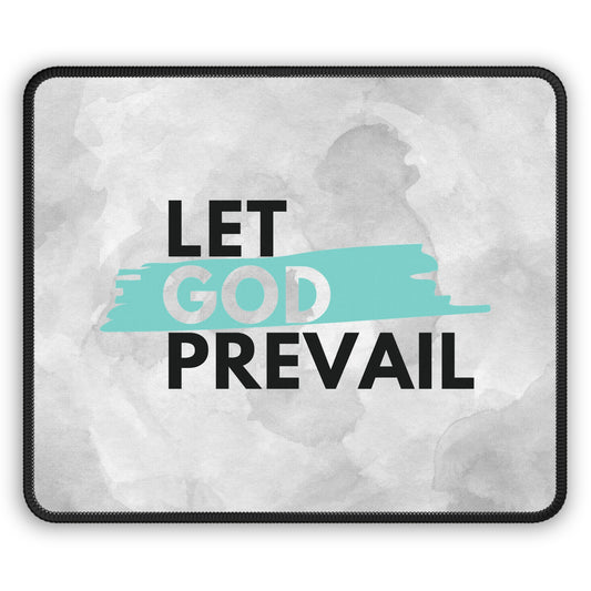 Let God Prevail Mouse Pad – Stay Focused, Stay Faithful