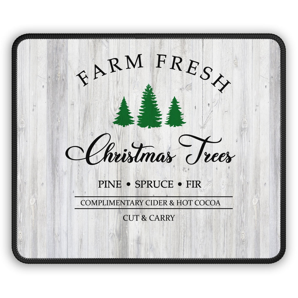 Farm Fresh Christmas Trees Mouse Pad – Holiday Charm at Your Fingertips