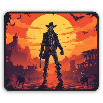 Undead Gunslinger Mouse Pad – Click Fast or Rot Trying