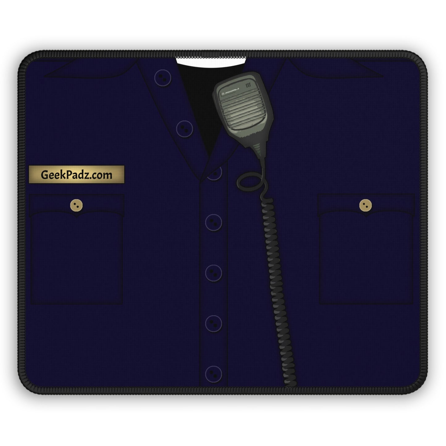Midnight Patrol Mouse Pad – Police Blues with Radio Ready Style