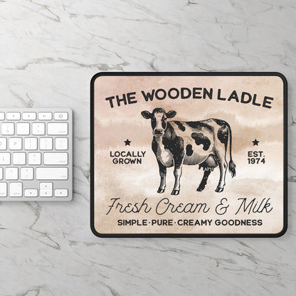 The Wooden Ladle Mouse Pad – Stir Up Some Creamy Nostalgia 🐄